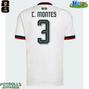 Mexiko Cesar Montes #3 Bortatröja VM 2026 Kortärmad